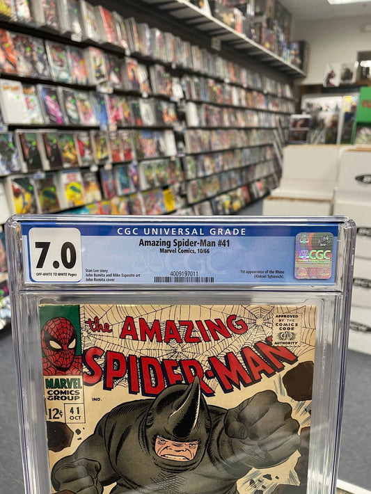 Amazing Spider-Man #41 (CGC 7.0) 1st Rhino