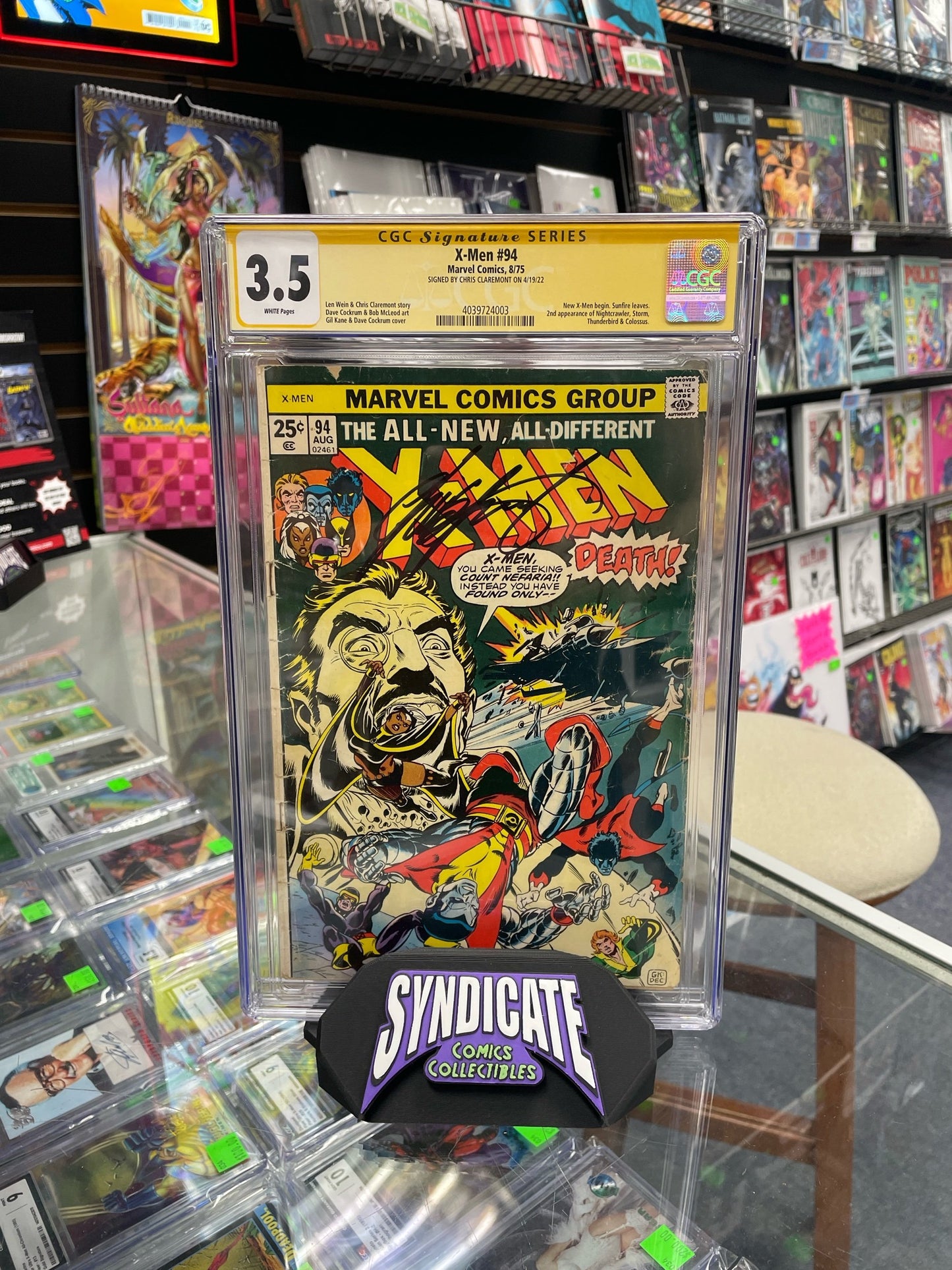X-Men #94 (CGC Signature Series 3.5) Signed by Chris Claremont