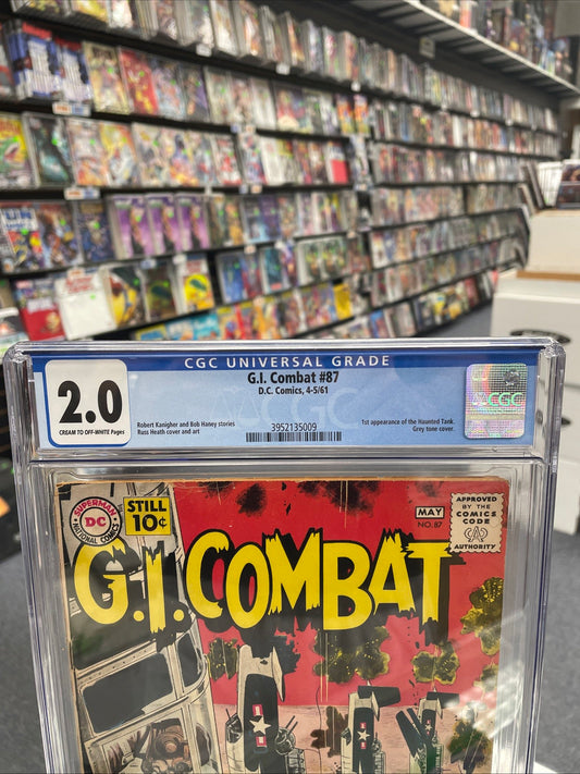 G.I. Combat #87 (CGC 2.0) 1st Haunted Tank