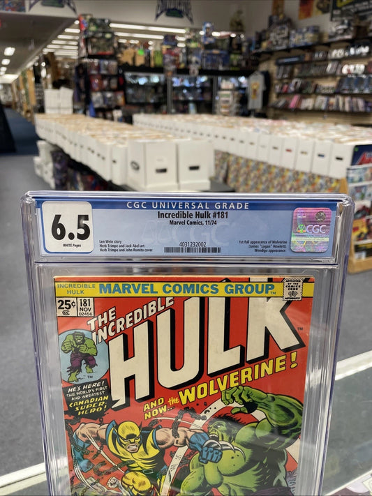 Incredible Hulk #181 (CGC 6.5) 1st Wolverine