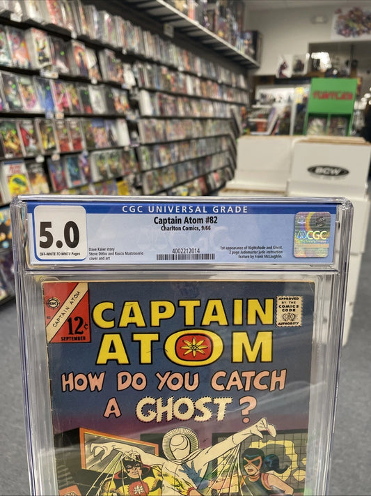Captain Atom #82 (CGC 5.0) 1st Nightshade & Ghost