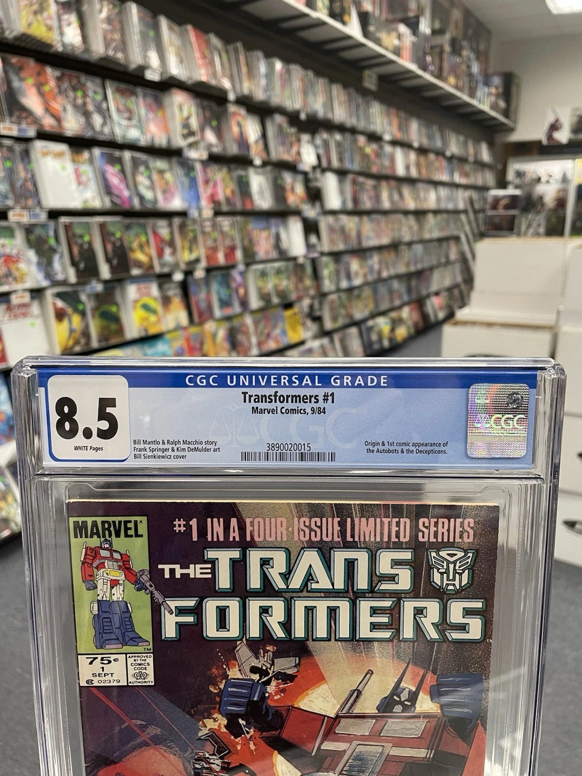Transformers #1 Newsstand Variant (CGC 8.5)