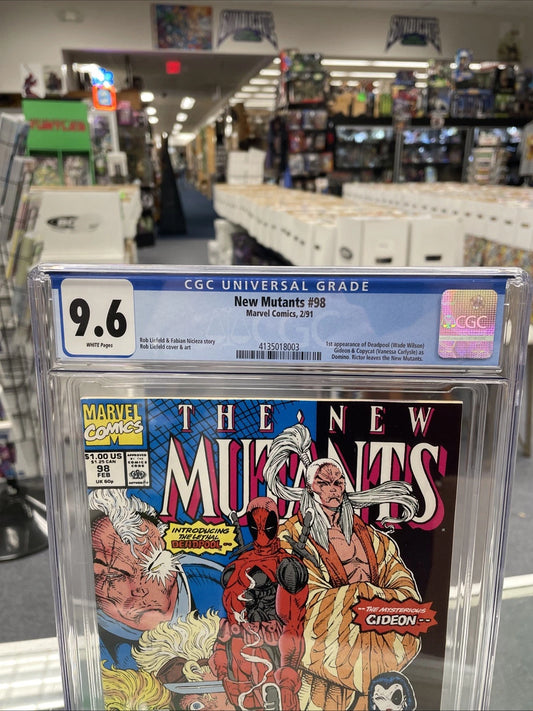New Mutants #98 (CGC 9.6) 1st Deadpool