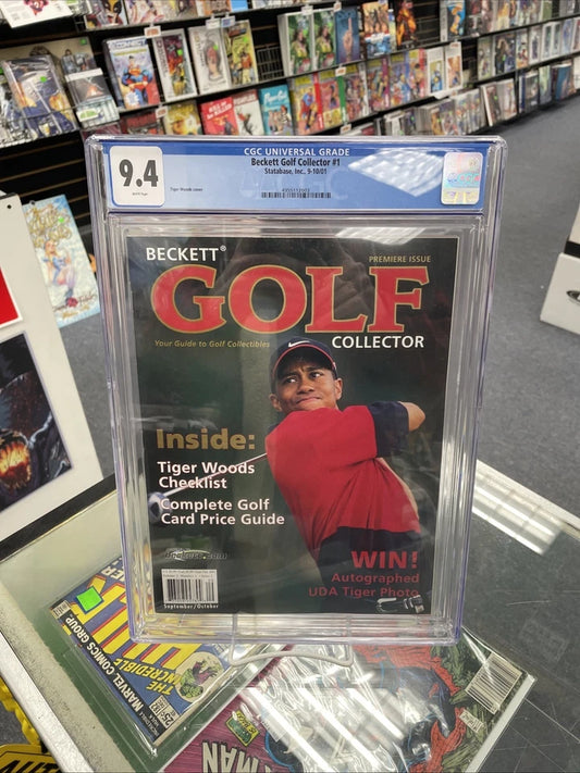 Beckett Golf Collector #1 (CGC 9.4) Tiger Woods Cover