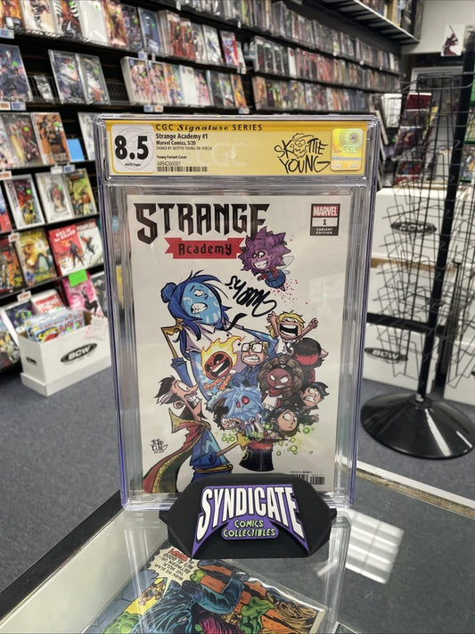 Strange Academy #1 Young Variant (Signature Series 8.5) Signed by Skottie Young